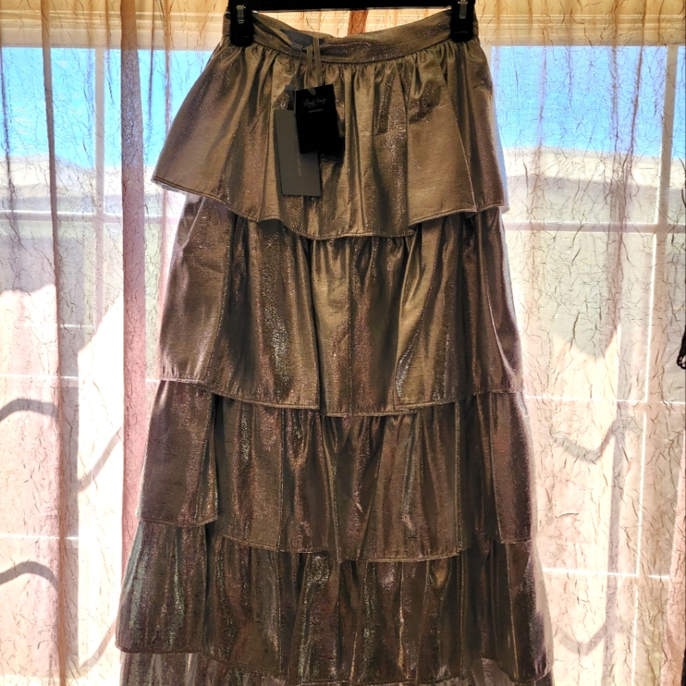 Antonio Melanie silver skirt size 0